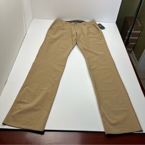 Under Armour Mens Size 36 Tan Heat Gear Loose Unhemmed Pant Stretch‎ Waist NEW